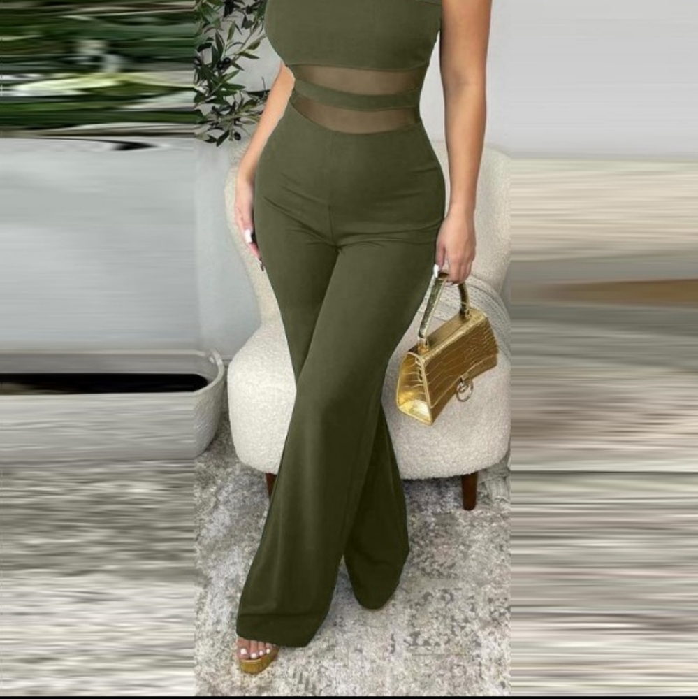 One Shoulder Jumpsuit - Picture 3 of 4